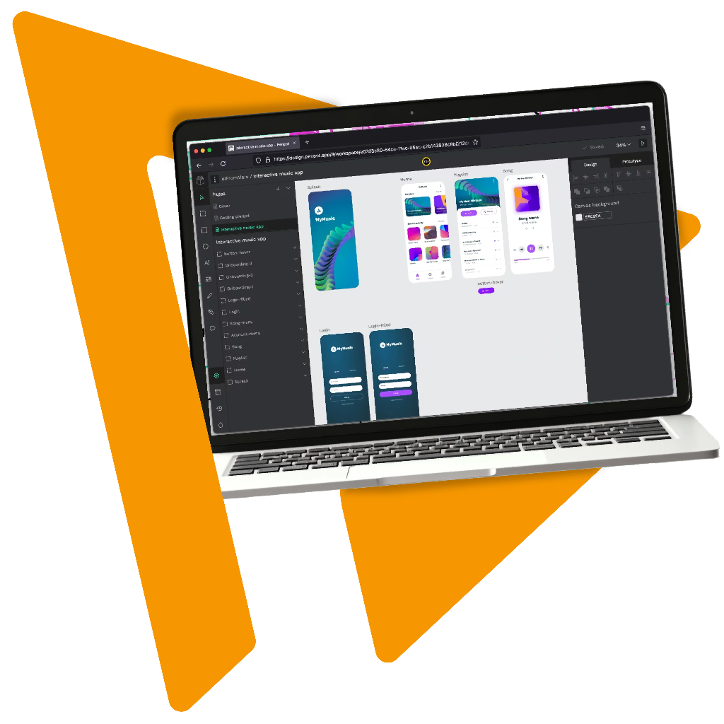 computer con software editing grafico