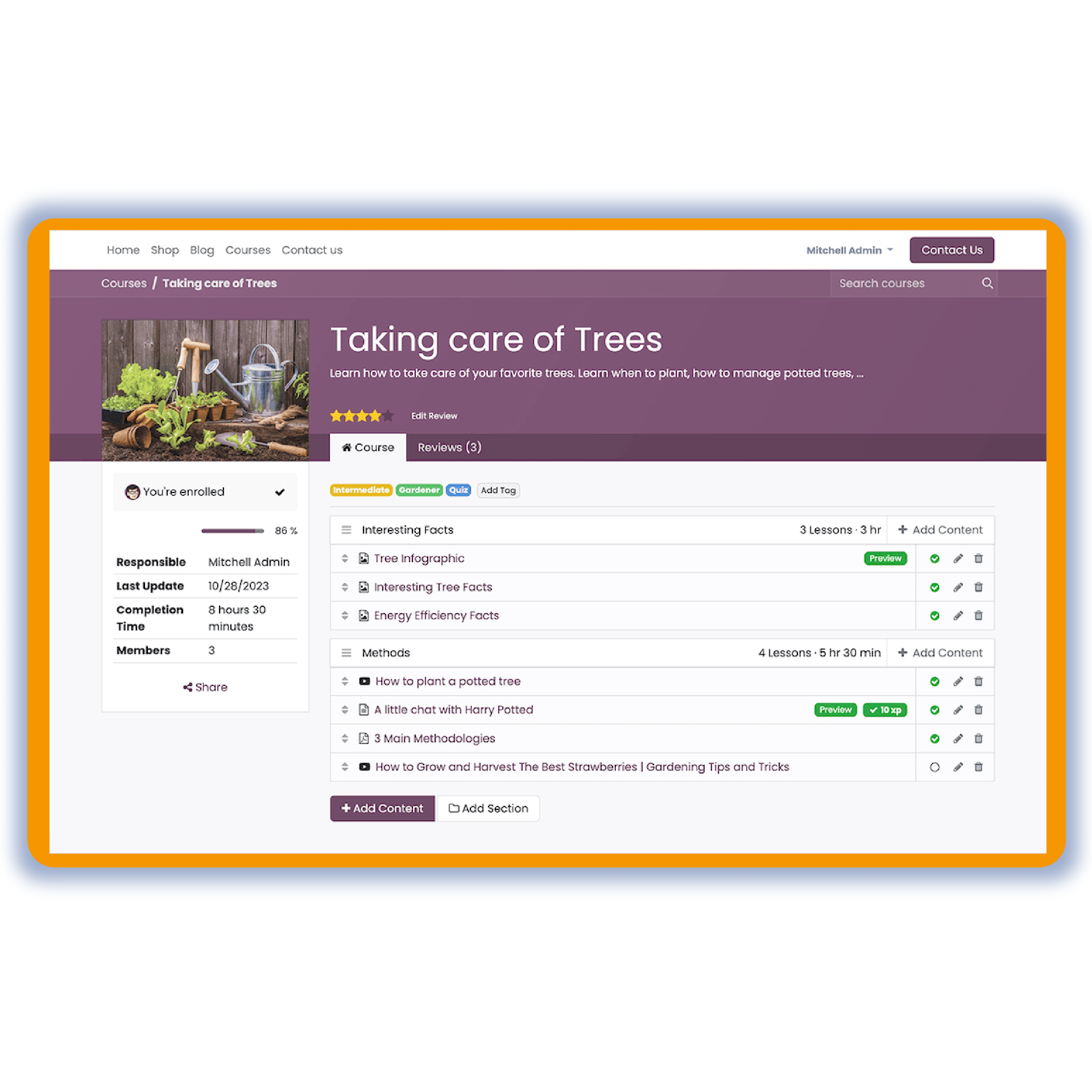 dashboard software didattico